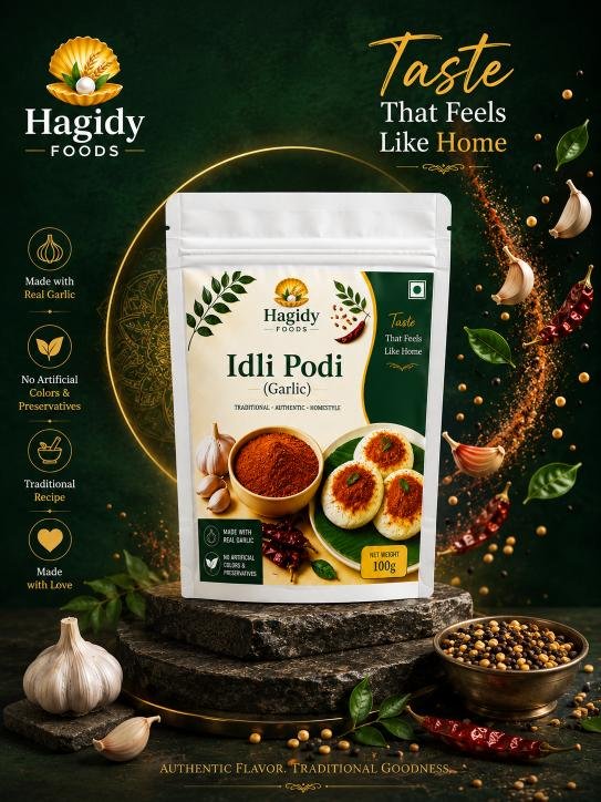Hagidy Foods Idli Podi (Garlic)
